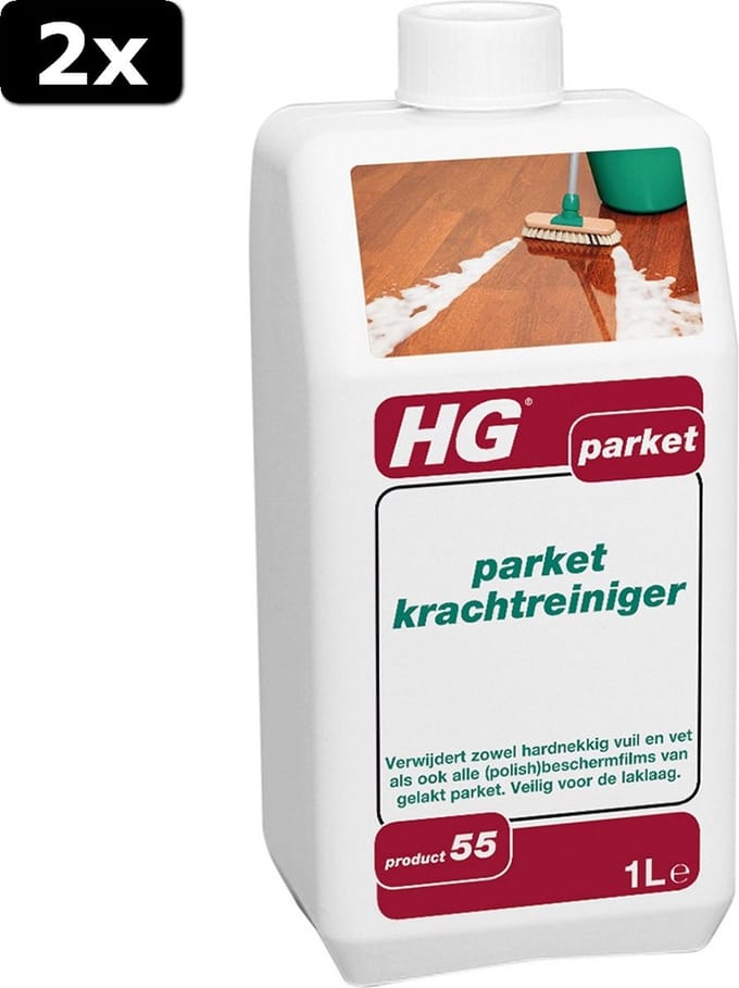 2x HG Parket Krachtreiniger 1L