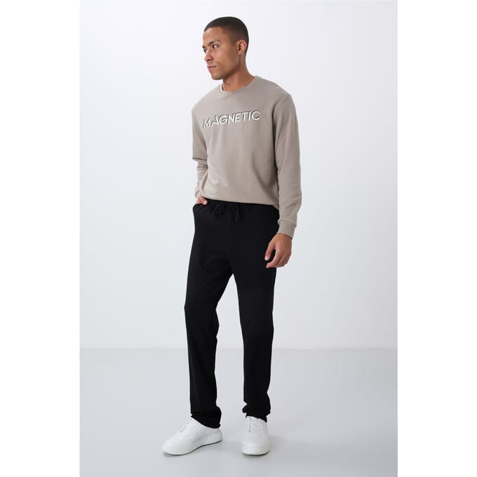 Heren Regular-Fit Katoenen Mix Joggingbroek