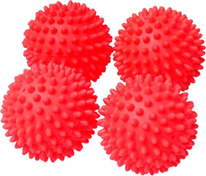 Niceey Wasdrogerballen - Wasbollen voor wasmachine - Droogballen - 4 Stuks - Roze