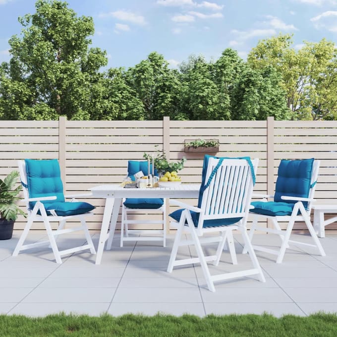 vidaXL - Buitenkussen - 4 - st - Blauw - 100 - x - 50 - x - 7 - cm