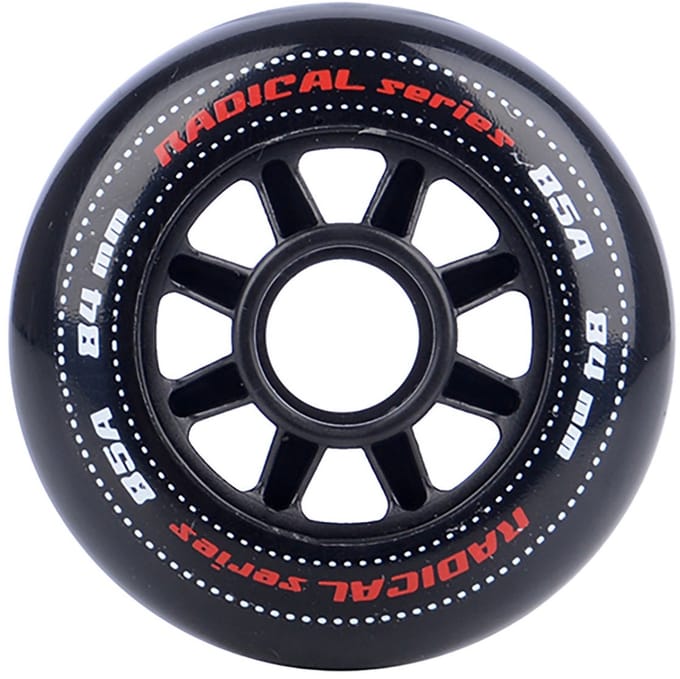 Tempish Radical Inline Skate Wielen - 4 Stuks - 84mm - 85A - Zwart