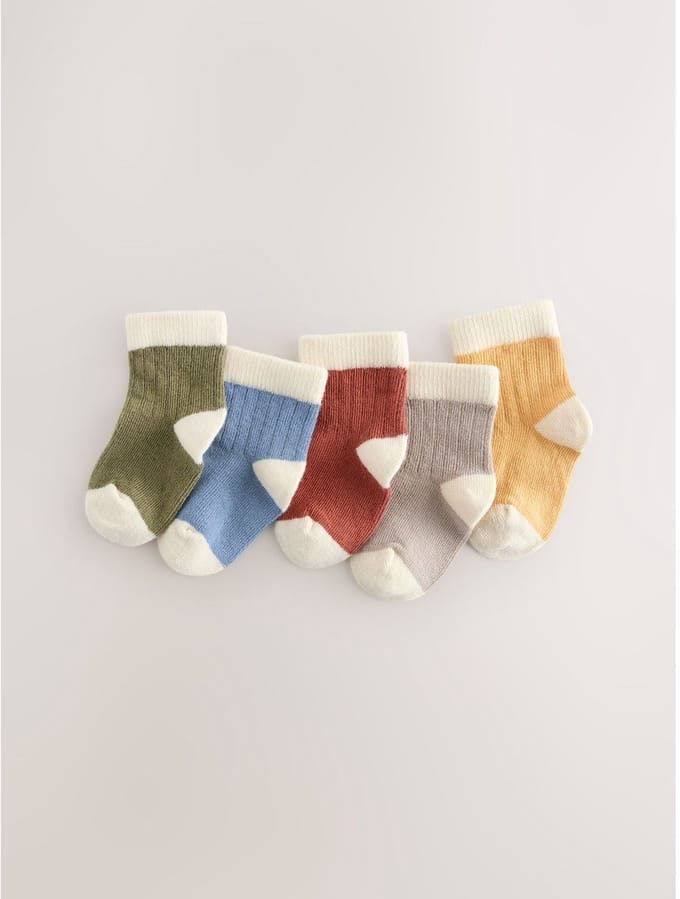 Next - Jongens - Verpakking van 5 paar babysokken - Blauw