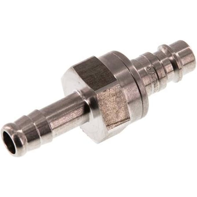 RVS DN 7.2 (Euro) Luchtkoppeling Insteeknippel 9 mm Slangpilaar Double Shut-Off