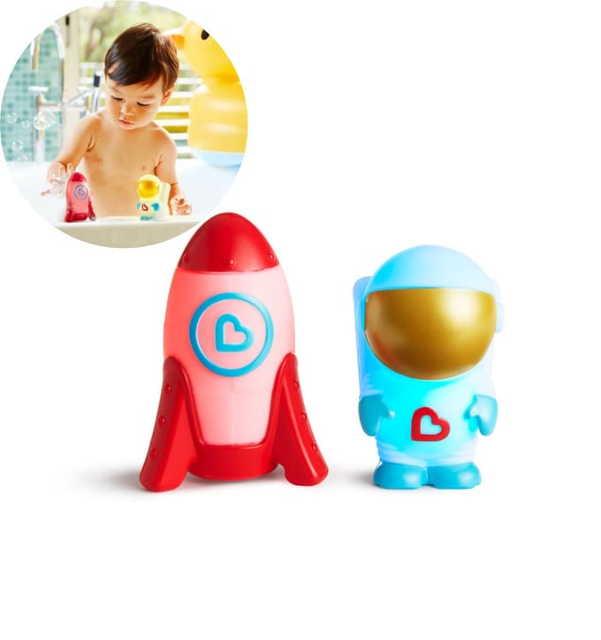 Munchkin Galaxy Buddies - Badspeelgoed - Set van 2 Lichtgevende Ruimtefiguren - Vanaf 9 maanden