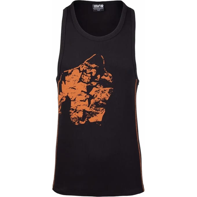 Gorilla Wear Monterey Tank Top - Zwart/Oranje - S/M