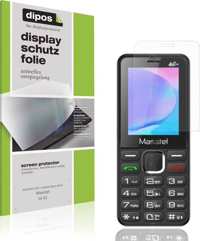dipos – 4x Matte Beschermfolie geschikt voor Masstel Izi S2 | Krasbestendige & antireflecterende Screenprotector Ultra-Thin