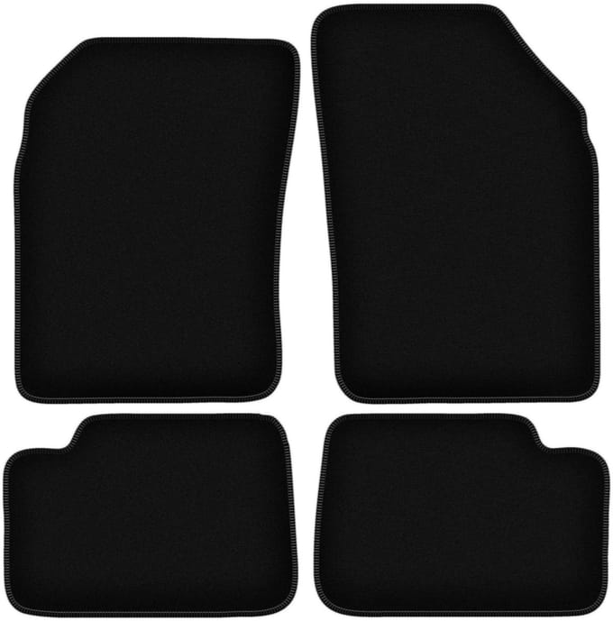 BASIC zwarte veloursmatten voor: Nissan Micra K11 hatchback (1992-2003)