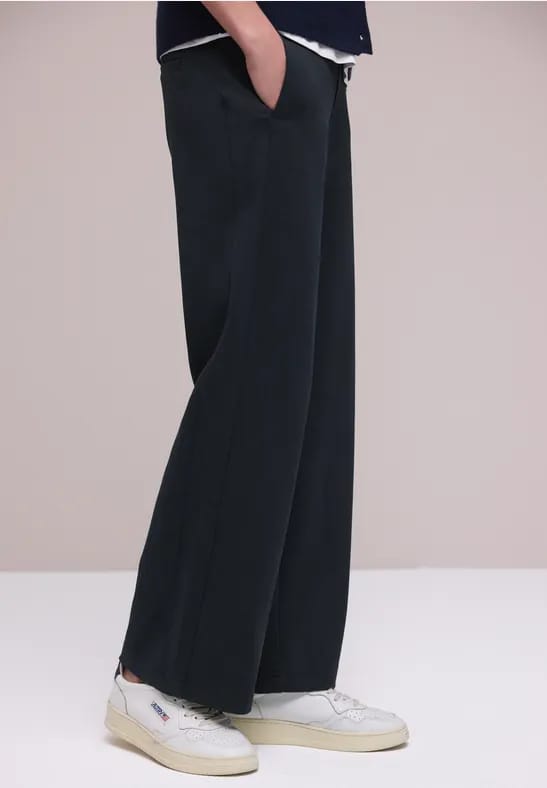 Street one - Dames broek - Maat 44 - Vrouwen - MARINE - Viscose