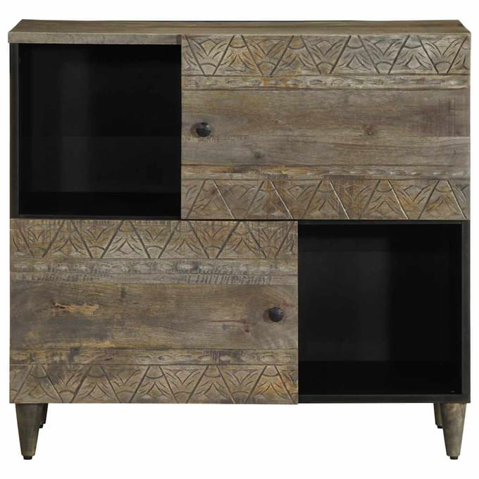vidaXL - Dressoir - 80x33x75 - cm - massief - mangohout