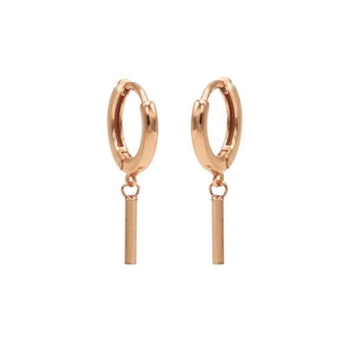 Karma hinged hoops symbool round tube rosé gold M1917HIN