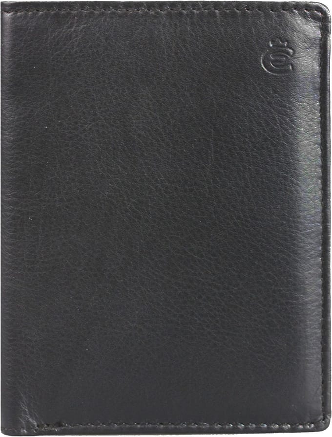 Esquire Eco portefeuille leer 9 cm - Jongens - Staand formaat - schwarz