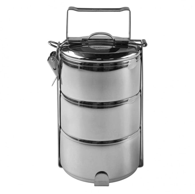 Stainless Steel-Food Carrier 12cm x 3 layers