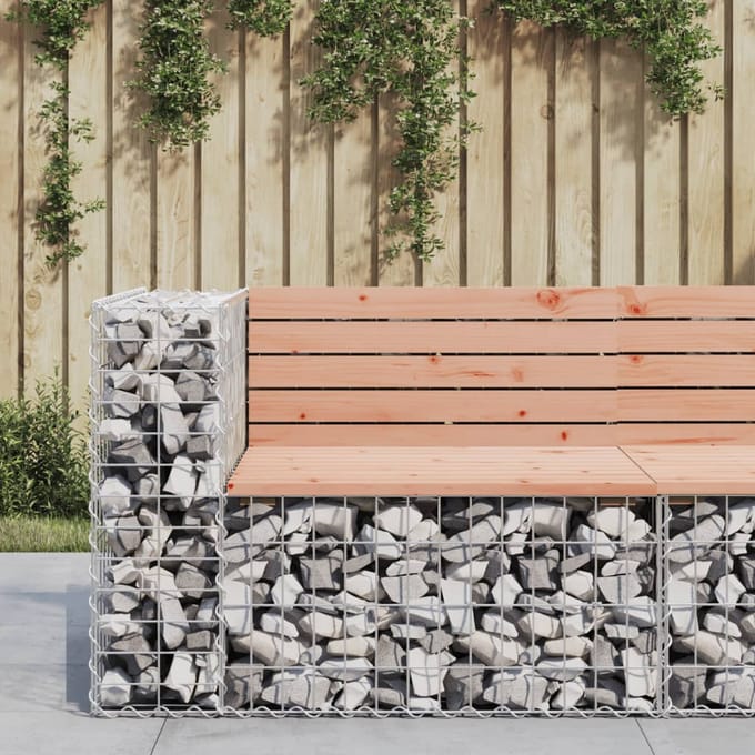 vidaXL - Tuinbank - schanskorfontwerp - 92x71x65,5 - cm - massief - douglashout