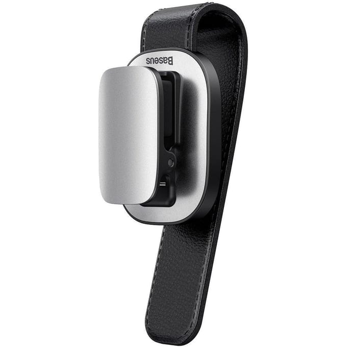 Baseus Platinum Clip Zonneklephouder voor Brillen, Zilver ACYJN-B0S
