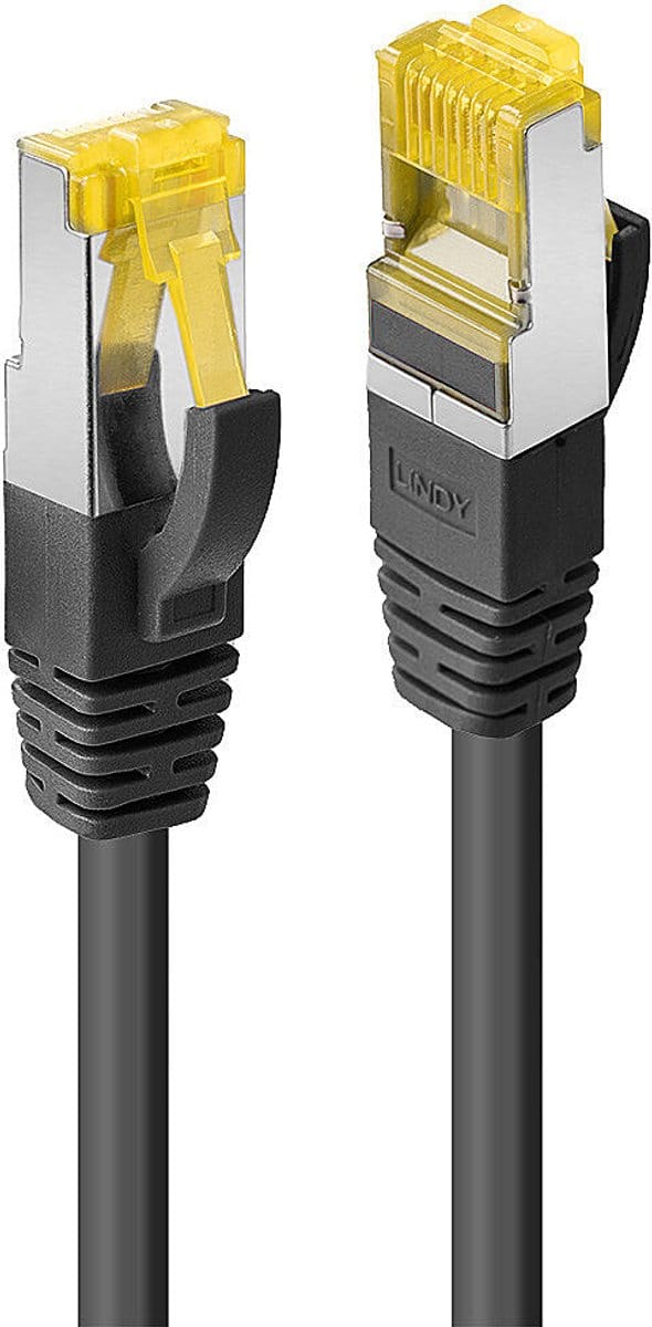 Lindy patch cable - 1 m - black - Zwart - 1m