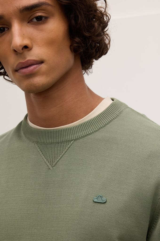 The Goodpeople Korean Knitwear Faded Green Größe: S | Pullover Outlet | Herren | Grün