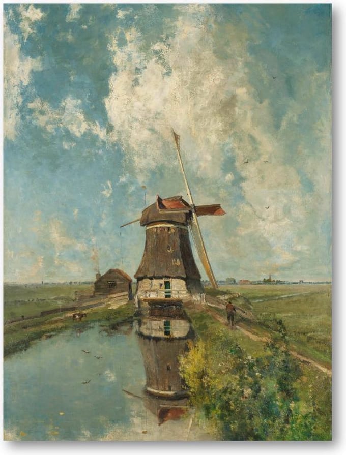 In de maand juli - 30x40 Poster Staand - Paul Joseph Constantin Gabriël - Meesterwerken