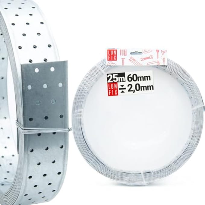 Windband en geperforeerde platen connector 60x2mm - 25m