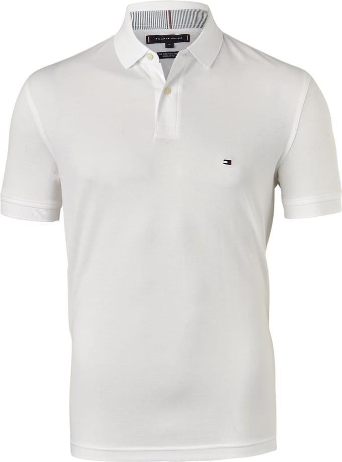 Tommy Hilfiger 1985 regular fit polo - wit