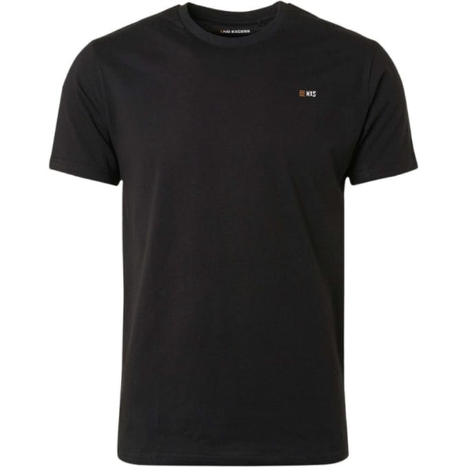 No Excess T-shirt crewneck solid basic black