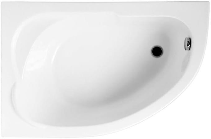 Badland STANDARD hoekbad 130 x 85 cm links wit