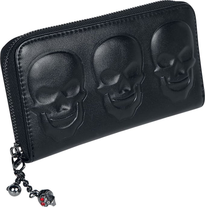 Banned - Gothic Portemonnee - Menth - voor Vrouwen - zwart