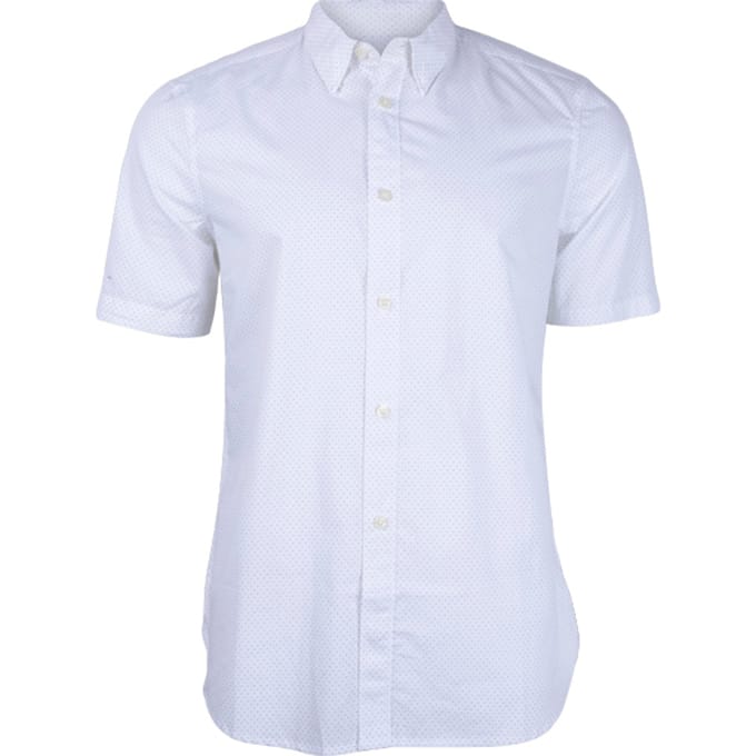French Connection Design Ss White Dots Taglia: XS | Camicie Casual Outlet | Uomo | Bianco