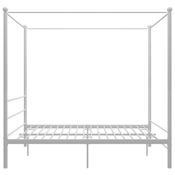 vidaXL - Hemelbedframe - metaal - wit - 200x200 - cm