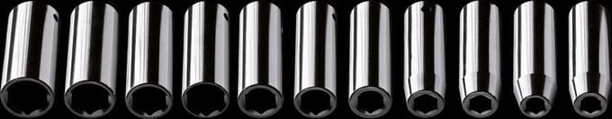 NEO - 1/2" Udar Nasadki Set - 10-24 mm - 11-delig - Chroom-Vanadiumstaal
