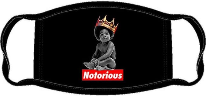 Biggie Smalls - Notorious Baby Masker - Zwart