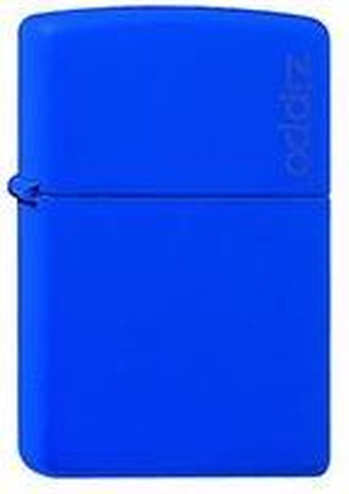 Aansteker Zippo Royal Blue Matte with Logo
