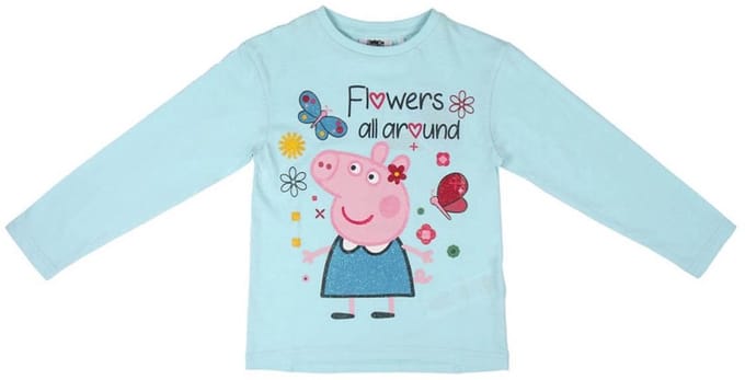 Peppa Pig - Longsleeve - Meisje - Mint Groen