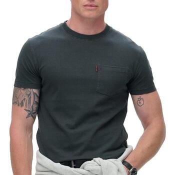 Superdry - Essential Washed T-shirt met borstzak - Heren - T-shirts