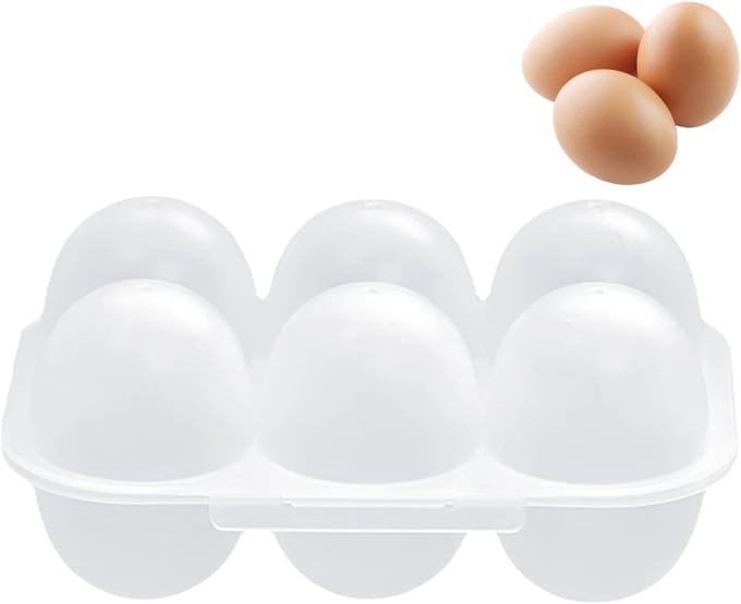 Eierhouder met 6 roosters en opvouwbaar ontwerp voor eieren