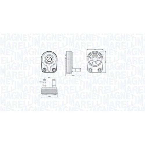 Olie radiator, motorolie MAGNETI MARELLI 350300001400
