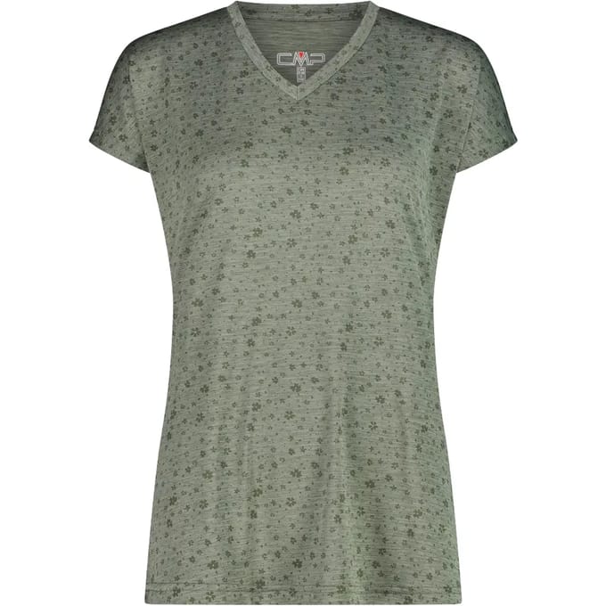 T-shirt van jersey met bloemenprint dames CMP