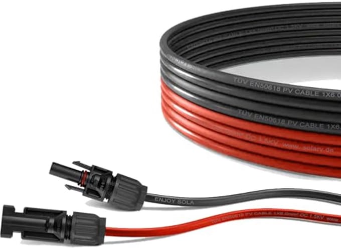 Professionele 3m verbindingkabel 4 mm² voor Zonnepaneel MC-4 aansluiting
