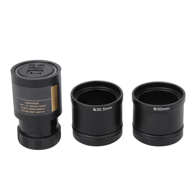 2MP USB 2.0 Elektronisch Oogstuk voor 23.2mm 30.0mm 30.5mm Microscoop Drivervrij Met Twee Adapterringen