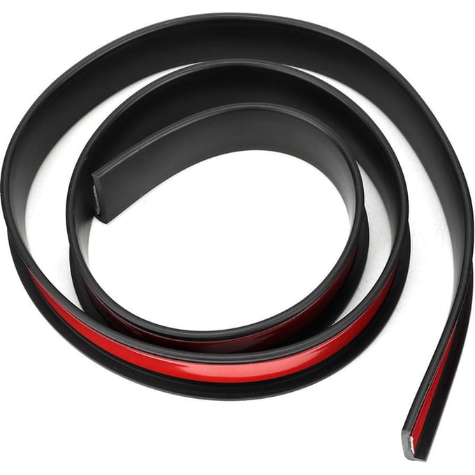 4,5 cm x 1,5 m Universele Auto Rubber Wenkbrauwstrip Beschermer Sierlijst Auto Accessoires black