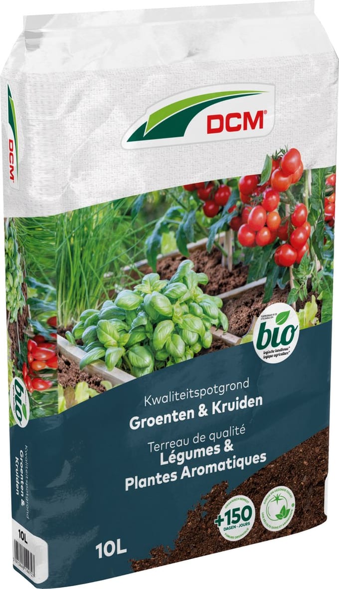 DCM POTGR GROENTEN/KRUIDEN 10L