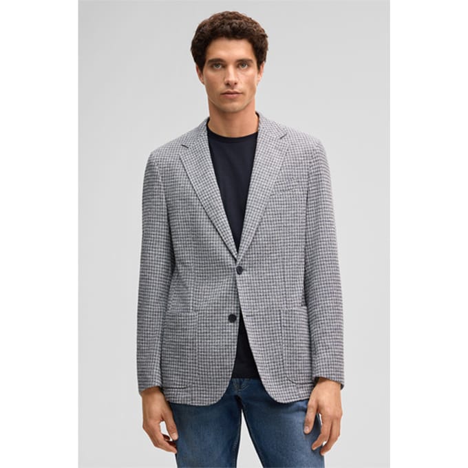 Colbert Acon, marineblauw met patroon