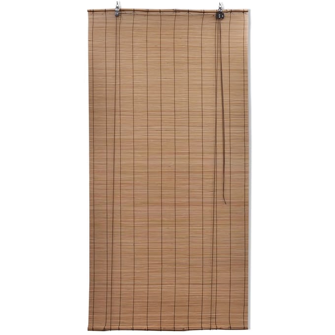 vidaXL - Rolgordijnen - 2 - st - 150x220 - cm - bamboe - bruin