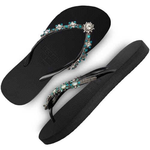 Uzurii | Teenslippers | Dames | Zwart | Maat 37/38