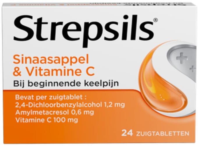 Strepsils Sinaasappel Vitamine C 24 Tabs