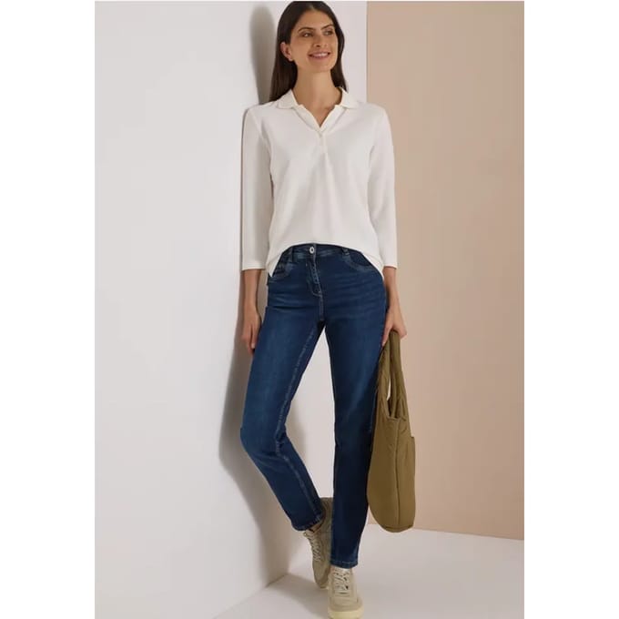 High waist bootcut jeans in een slim fit