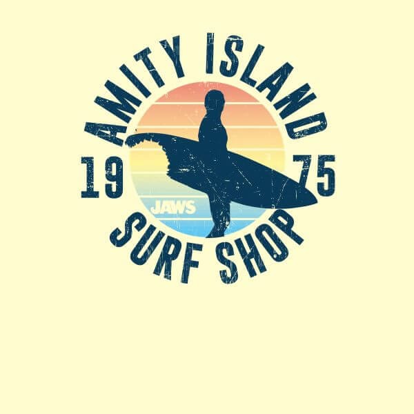 Jaws Amity Surf Shop Women's T-Shirt - Cream - M