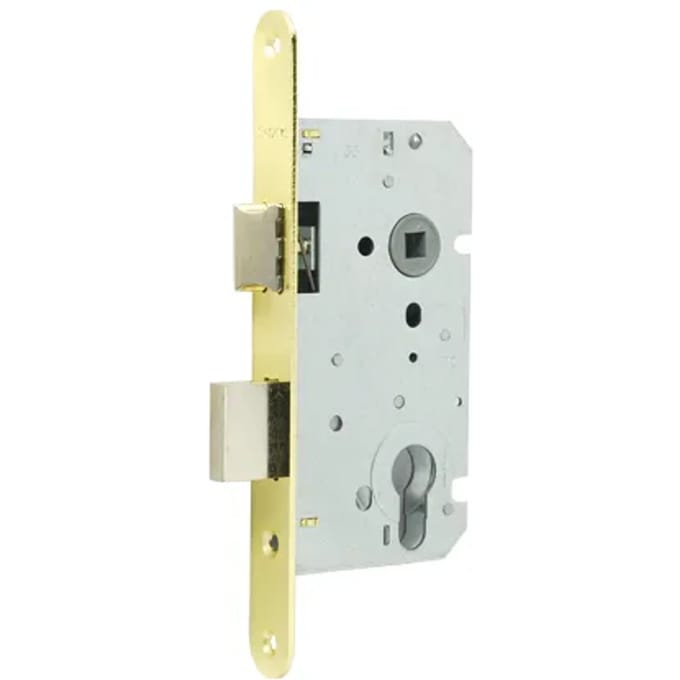 Sencys Insteekslot Cilinderslot Deurslot M404 - Vermessingd Staal - 72x50mm