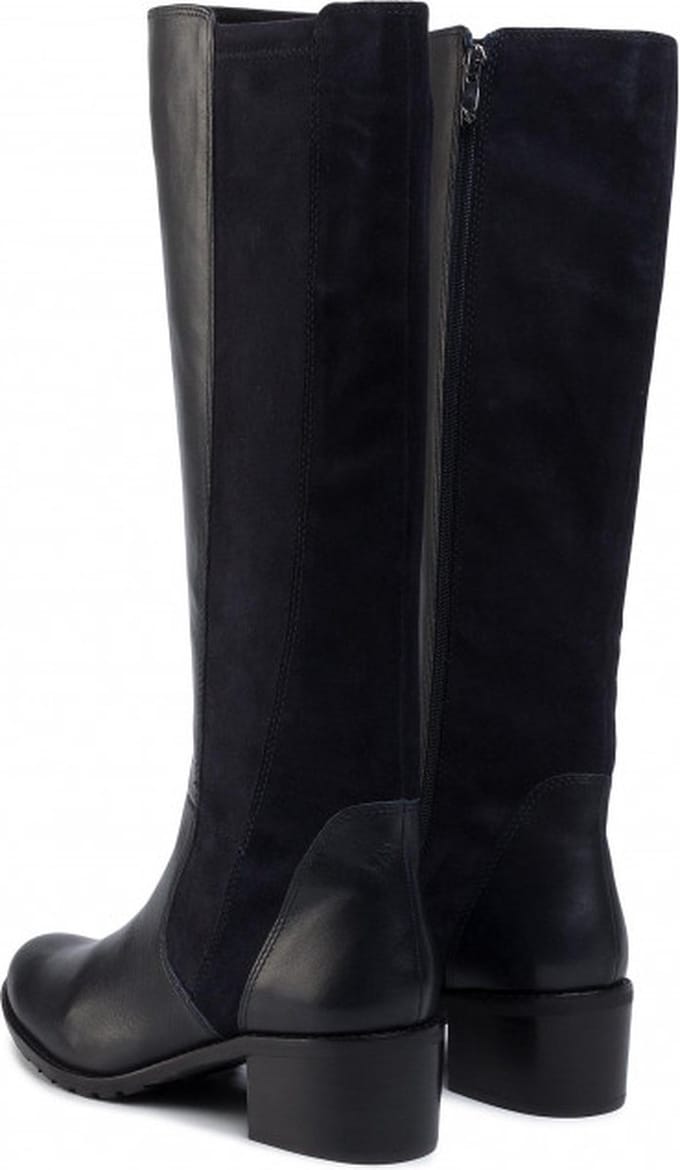 Caprice 9-9-25514-41-880 Dames Lange Laarzen - Donker Blauw - 4/37
