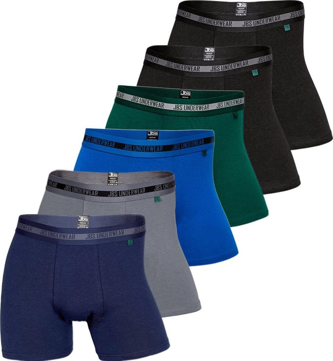 JBS heren 6P bamboe boxers multi II