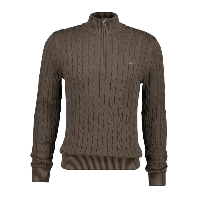 Pull 1/2 zip gedraaide brei Gant